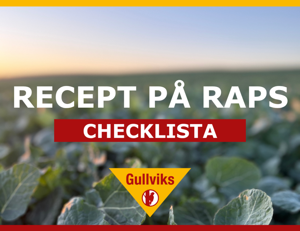 Checklista inför höstrapsetablering